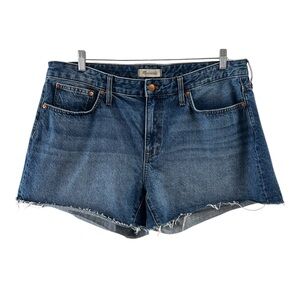Madewell high rise cut off denim jean shorts